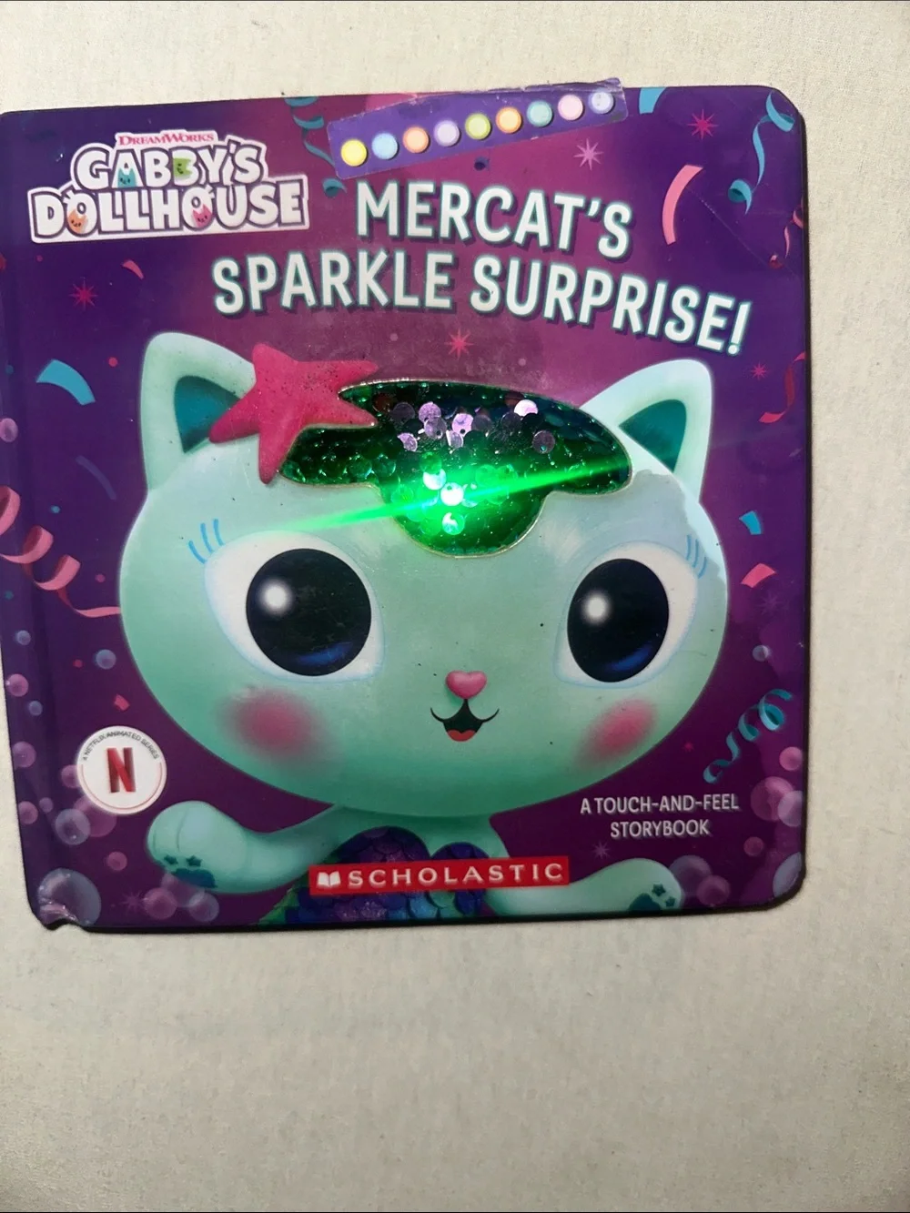 Vintage Collectible Scholastic Gabby's Dollhouse Mercat Sparkle Surprise